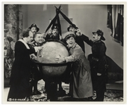 Lot of Three 10 x 8 Glossy Photos From The Three Stooges 1940 Film You Nazty Spy! & 2 Matte Photos From a Theater Performance With Eddie Laughton -- Very Good Condition